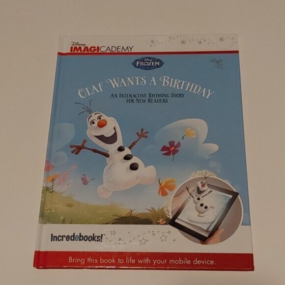 3/$13 Olaf Wants a Birthday kids picture book - Picture 2 of 6